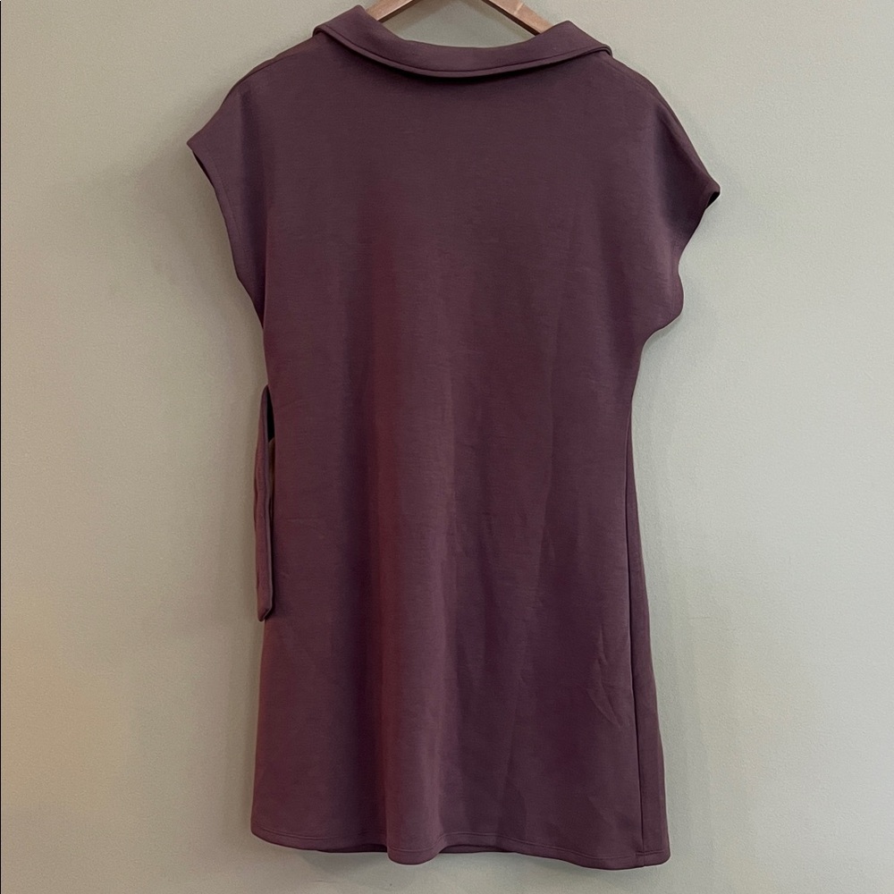 Cable & Gauge Dusty Plum Wrap Dress - Picture 7 of 11